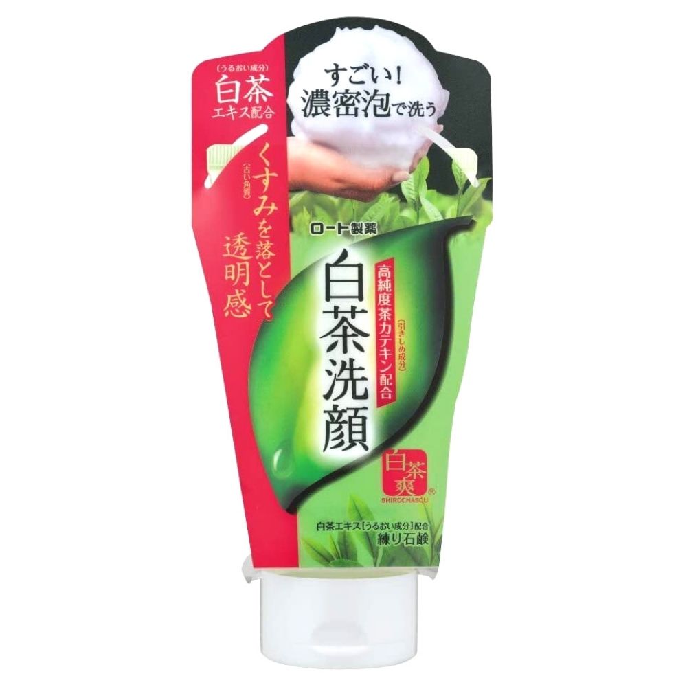 Shirochasou Facial Foam - Пенка для умывания лица с экстрактом белого чая, 120 г.