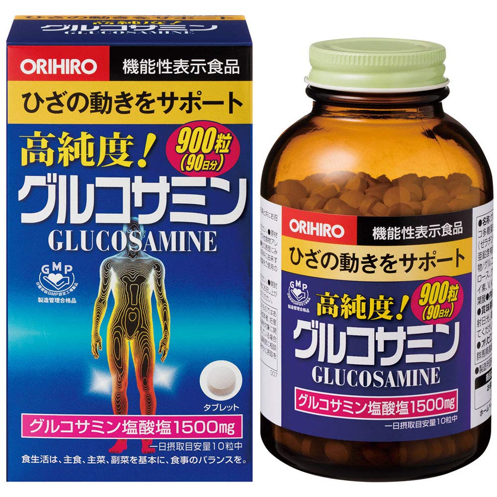 Orihiro Glucosamine - Глюкозамин с хондроитином и коллагеном для суставов, комплекс на 90 дней