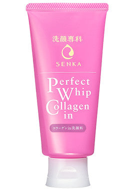 Shiseido  Senka Perfect Whip Collagen - Увлажняющая пенка для умывания с коллагеном, 120 г