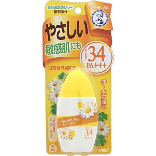 Sunplay Baby Milk S-Солнцезащитное молочко для детей и для взрослых с чувствительной кожей SP34+/PA+++, 30 г