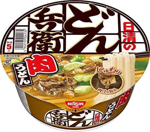 Nissin Donbey - Udon with Meat, Fast Food Noodles